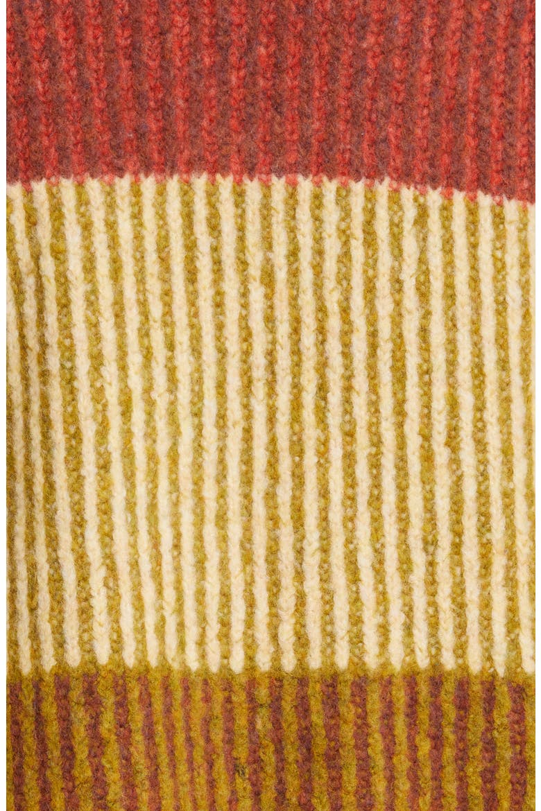 Charlie Wah Colorblock Wool Blend Cardigan, Alternate, color, SPICE