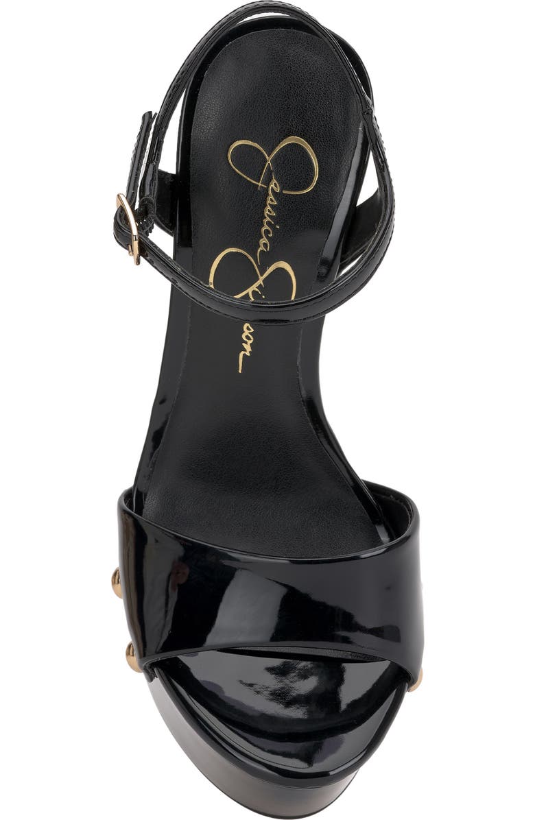 Jessica Simpson Calenta Ankle Strap Platform Sandal, Alternate, color, Black