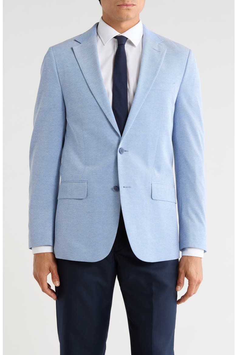 Two Button Notch Lapel Sport Coat, Main, color, LIGHT BLUE