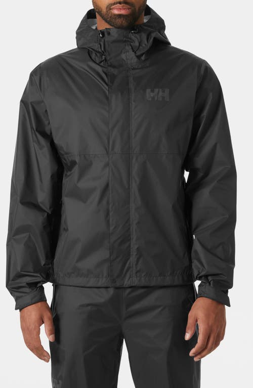 Helly Hansen Loke 2.0 Waterproof Packable Jacket In Black