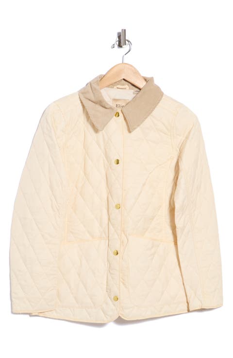 Diamond Quilted Shirt Jacket