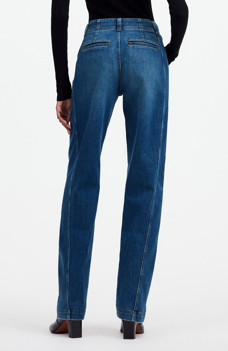 Madewell Tapered Seamed Jeans, Alternate, color, Calvert Wash