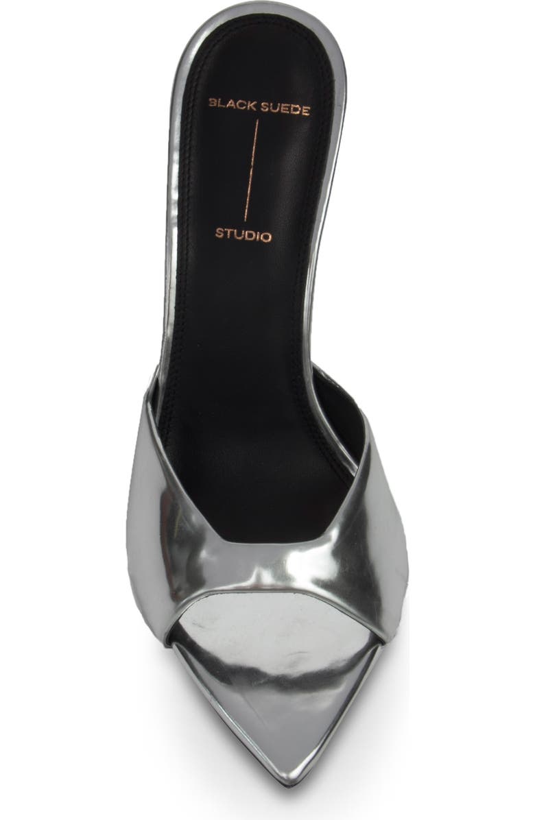 BLACK SUEDE STUDIO Brea Metallic Peep Toe Pump, Alternate, color,