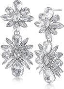 JARDIN Crystal Cluster Double Drop Earrings (Nordstrom Exclusive)