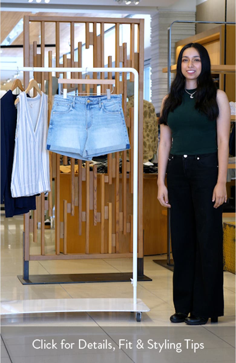 Taylor High Waist Denim Shorts, sales video thumbnail