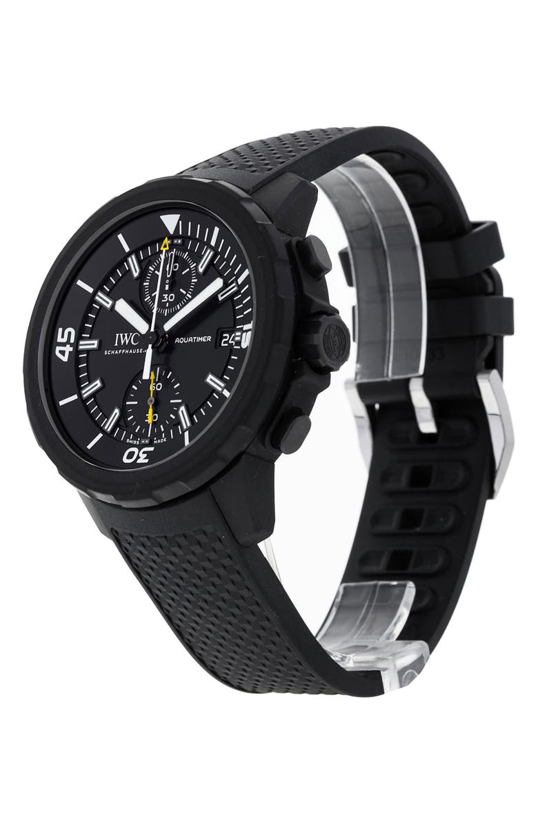 Watchfinder & Co. IWC Preowned 2019 Aquatimer Galapagos Islands Edition Automatic Rubber Strap Diver's Watch, 44mm, Alternate, color, 