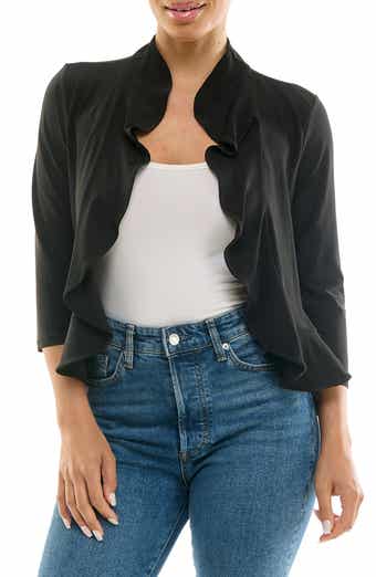 Nina Leonard Chiffon Ruffle Bolero