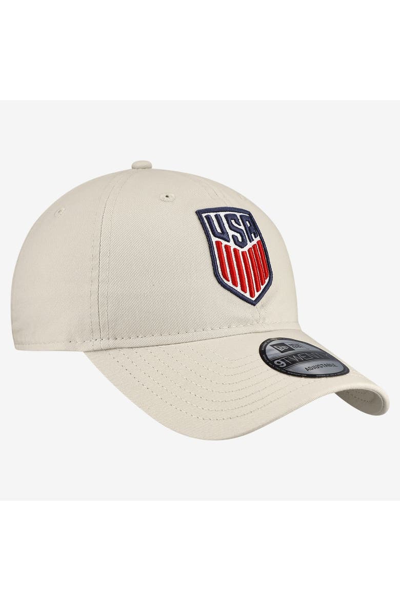 Men's New Era Tan USMNT Primary 9TWENTY Adjustable Hat, Alternate, color, Tan