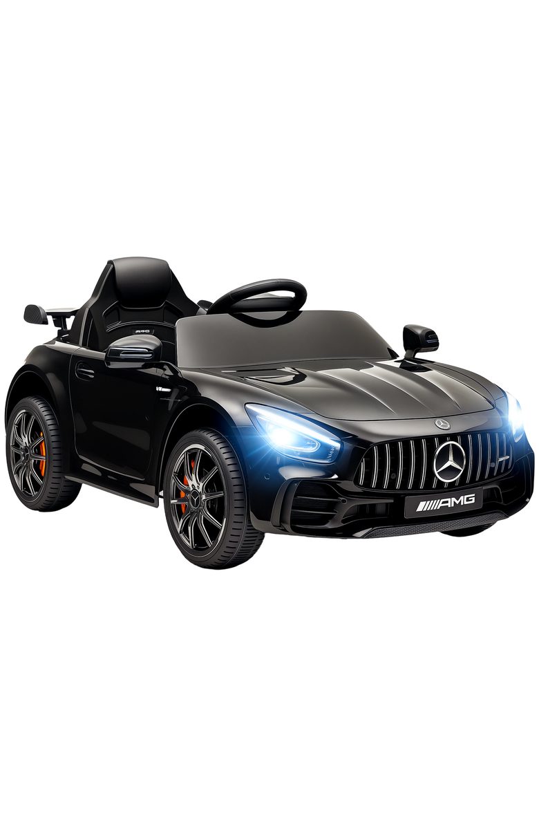 Qaba Mercedes-Benz AMG GTR 12V Kids Ride on Car with Remote Control, Main, color, Black