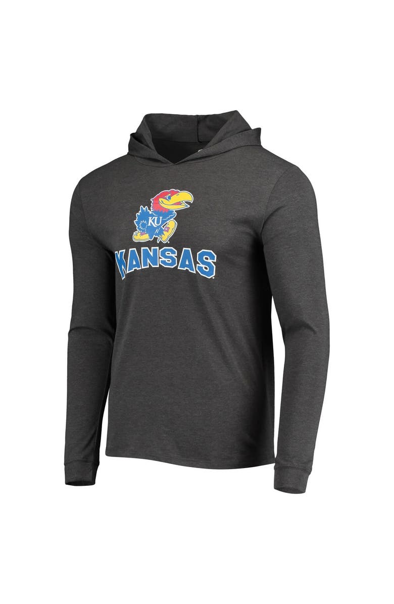 CONCEPTS SPORT Men's Concepts Sport Royal/Heather Charcoal Kansas Jayhawks Meter Long Sleeve Hoodie T-Shirt & Jogger Pajama Set, Alternate, color, Royal