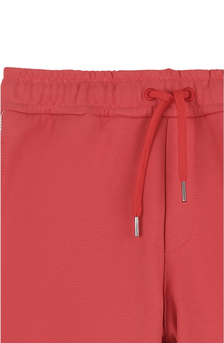 Lanvin Kids Curb Cotton Bermuda Shorts, Alternate, color, Red