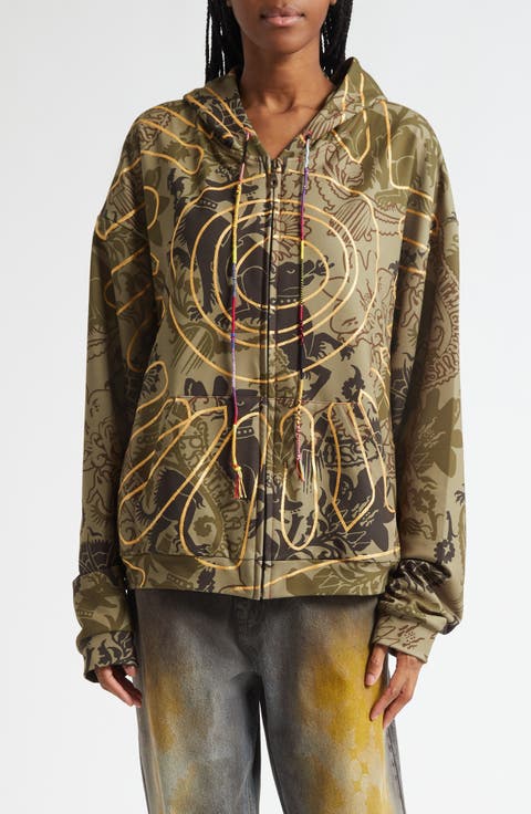 Medieval Gilded Camo Zip Hoodie