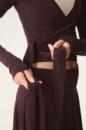 H&M Sports Wrap Top In Modal
