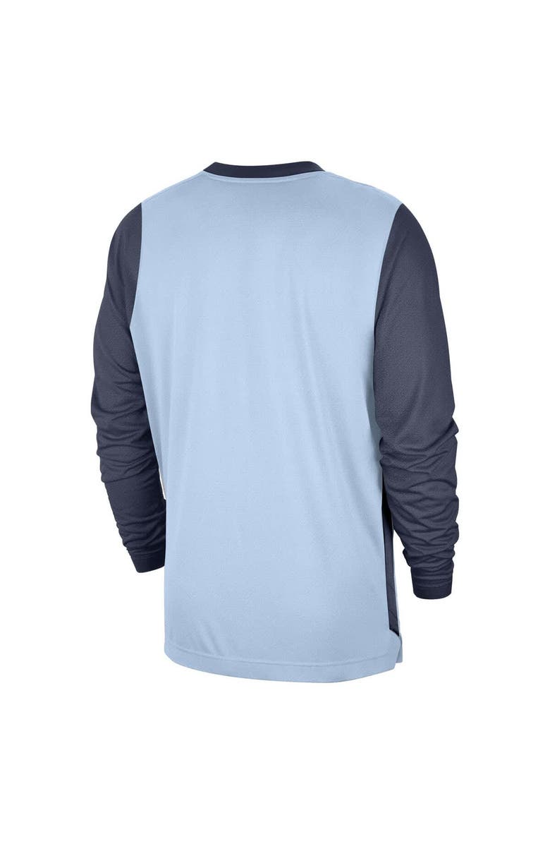 Nike Men's Nike Light Blue Washington Wizards 2024/25 City Edition Authentic Pregame Performance Long Sleeve Shooting T-Shirt, Alternate, color, 