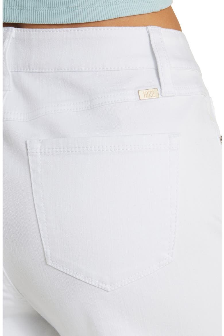 High Waist Slim Wide Leg Jeans, Alternate, color, WHITE