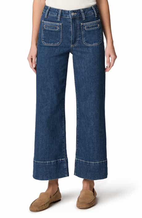 Anessa Front Pocket Ankle Wide Leg Jeans
