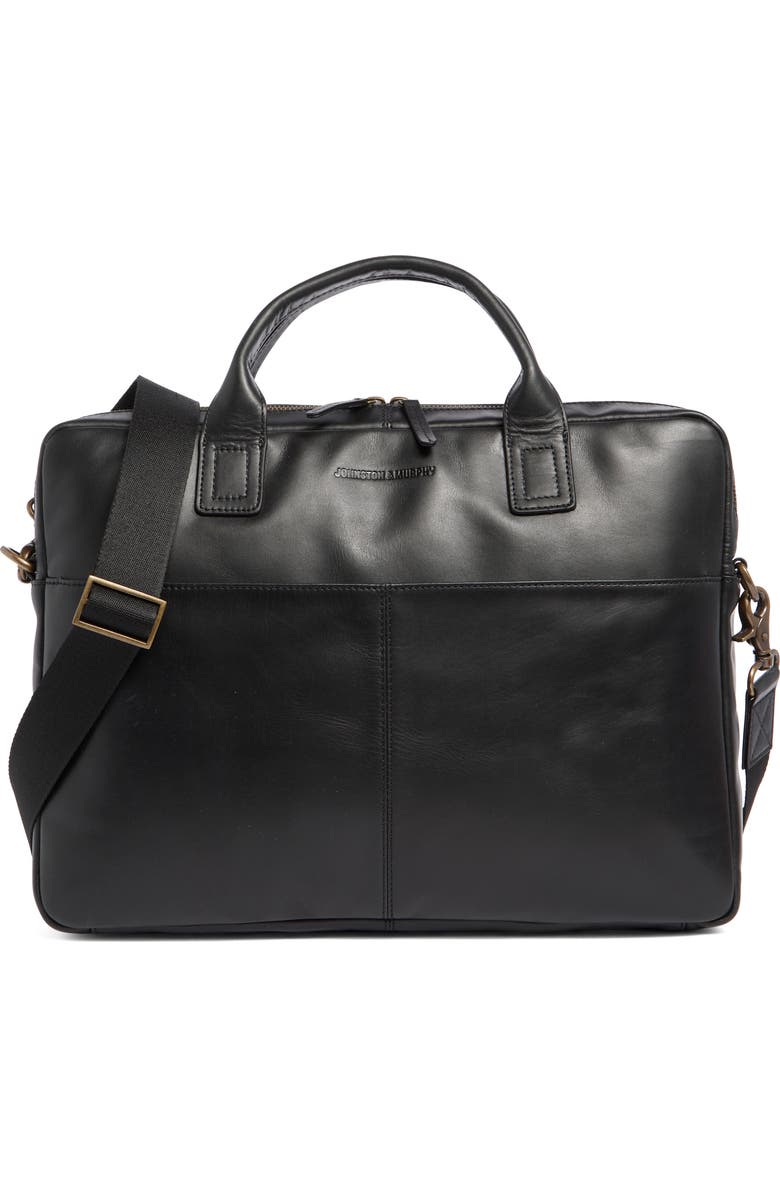 Johnston & Murphy Hunter Briefcase, Main, color, Black