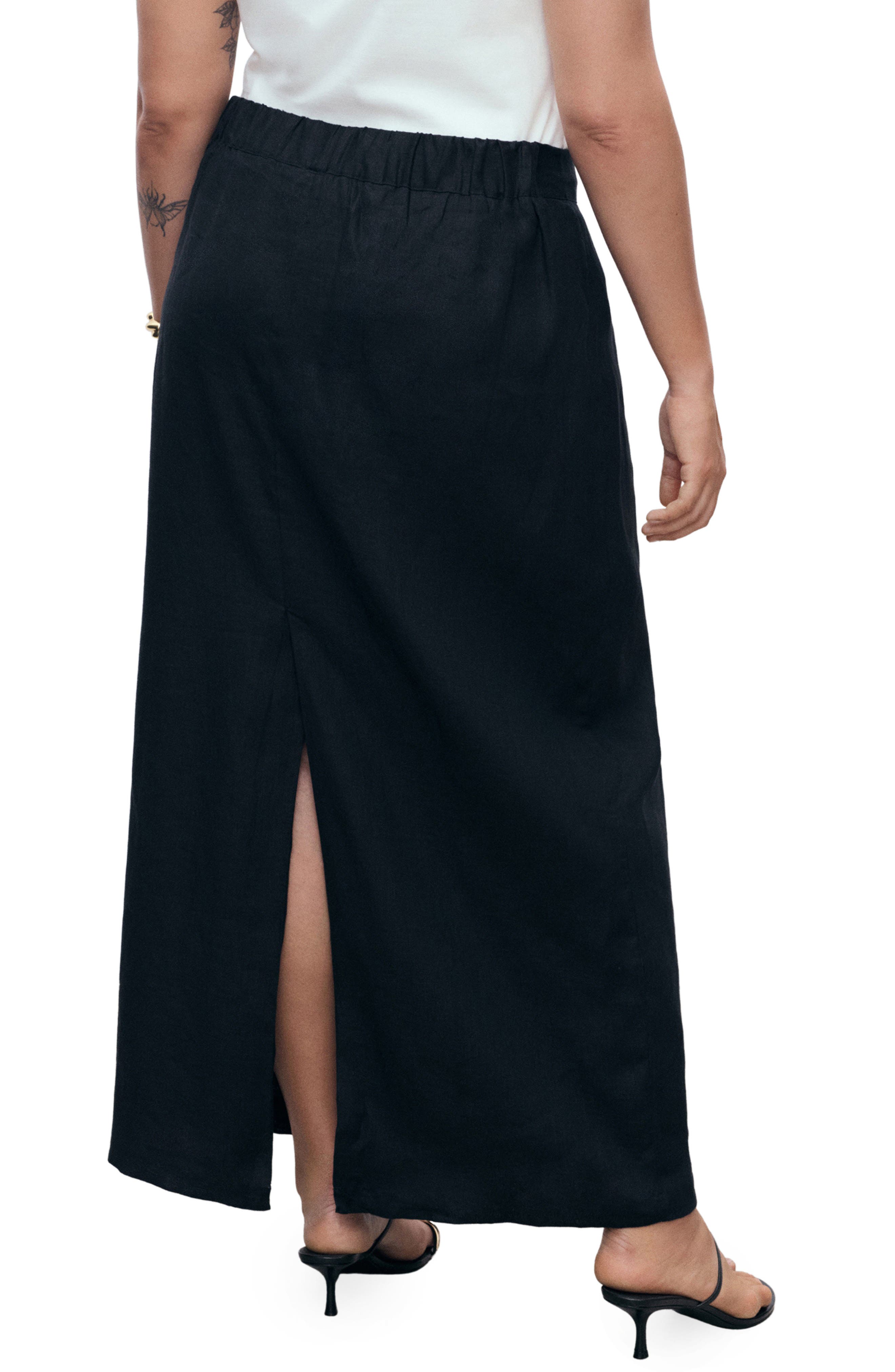 Linen Pencil Skirt - image 2