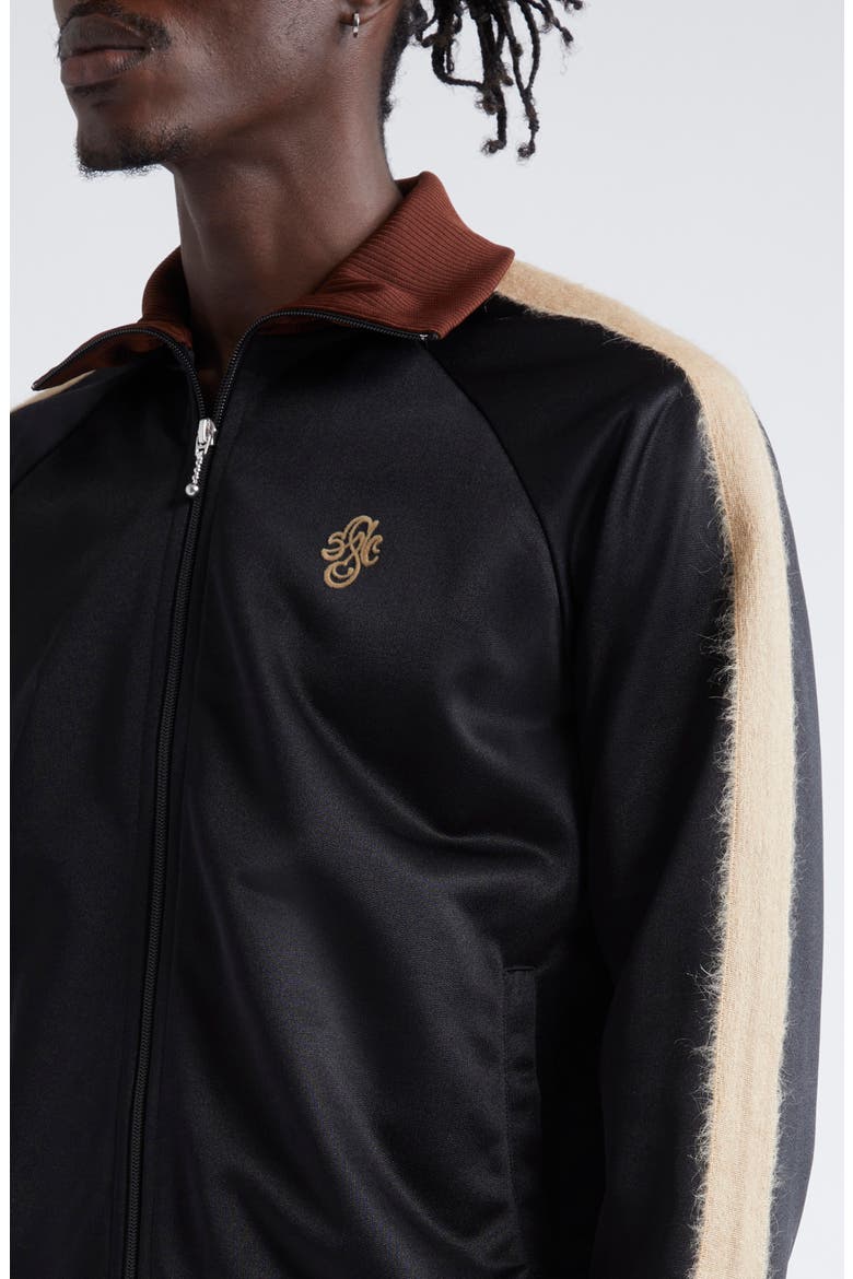 Monogram Track Jacket, Alternate, color, BLACK