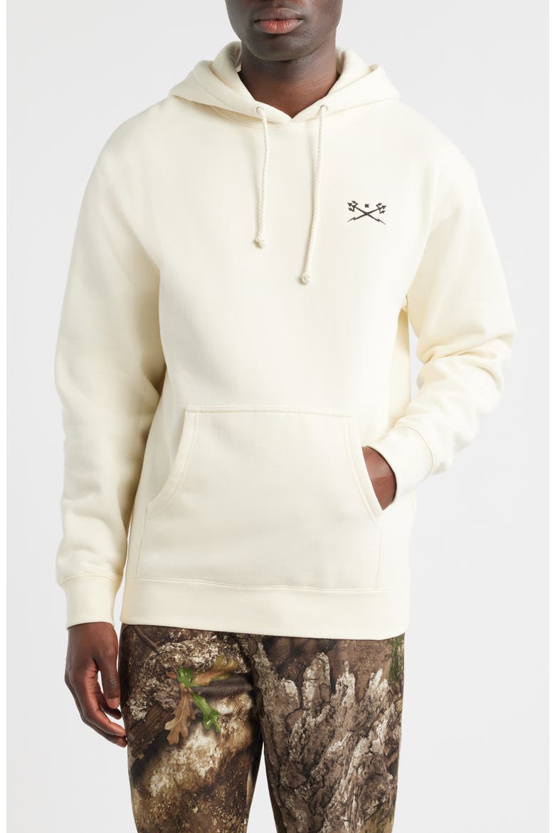 Go-To V2 Fleece Graphic Hoodie, Main, color, BONE