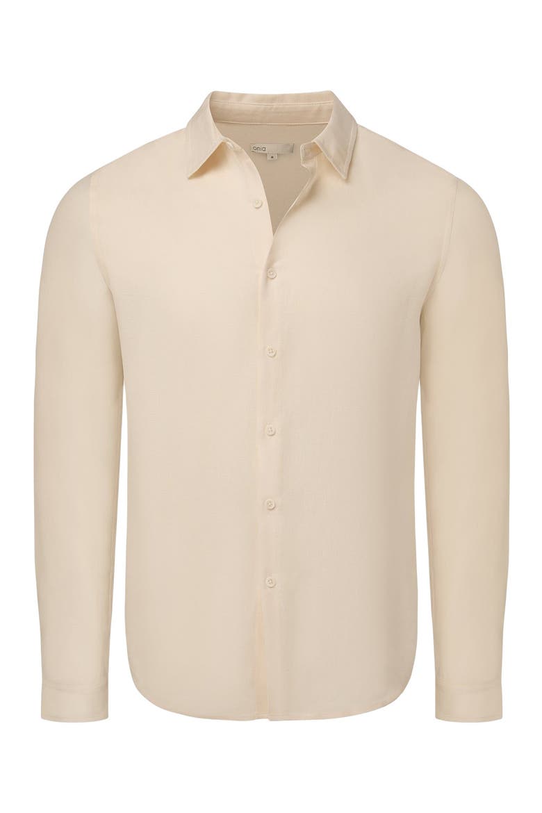 Standard Long Sleeve Linen Shirt, Main, color, PALE LILAC