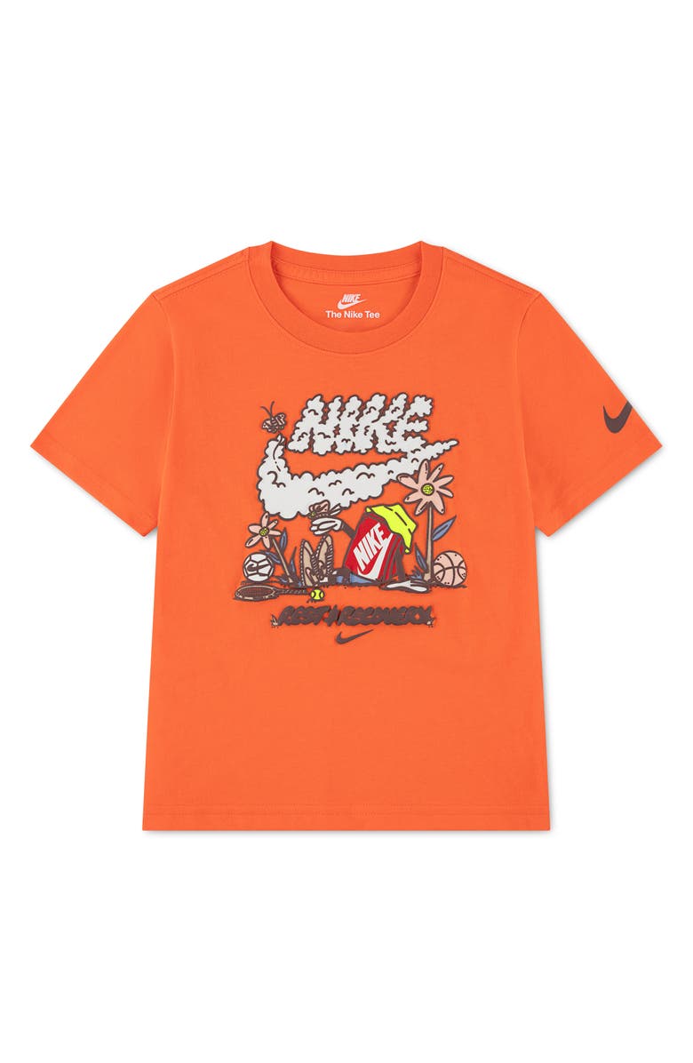 Nike Kids' Rest & Recovery Graphic T-Shirt, Main, color, Turf Orange