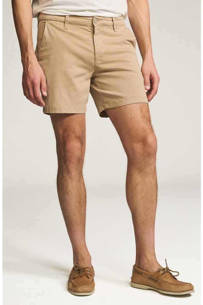 Hampton Slim Fit Twill Chino Shorts, Main, color, PEBBLE TWILL
