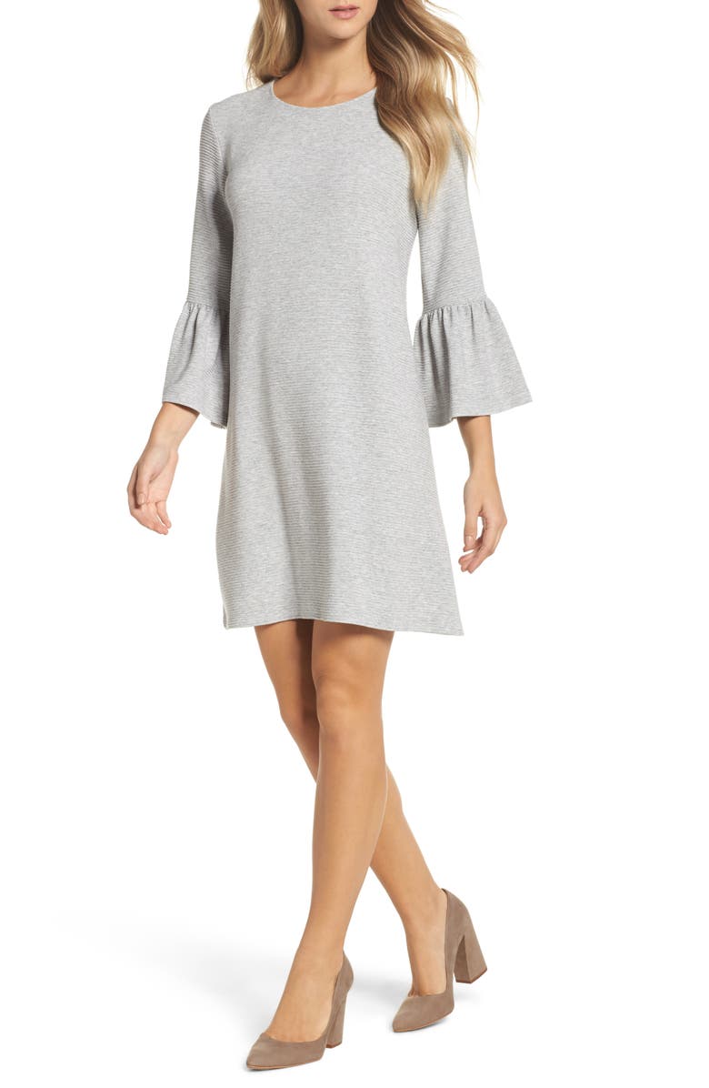 French Connection Paros Sudan Bell Sleeve Shift Dress, Main, color,