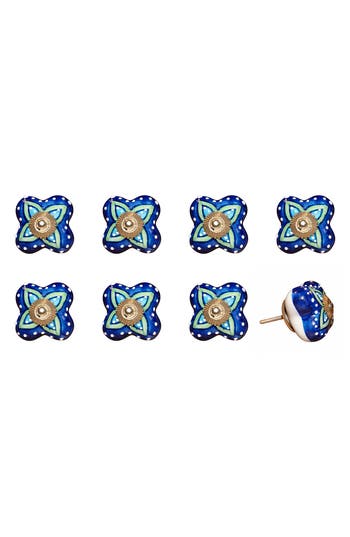 Kinetic 8-pack Knobs In Blue/light Blue