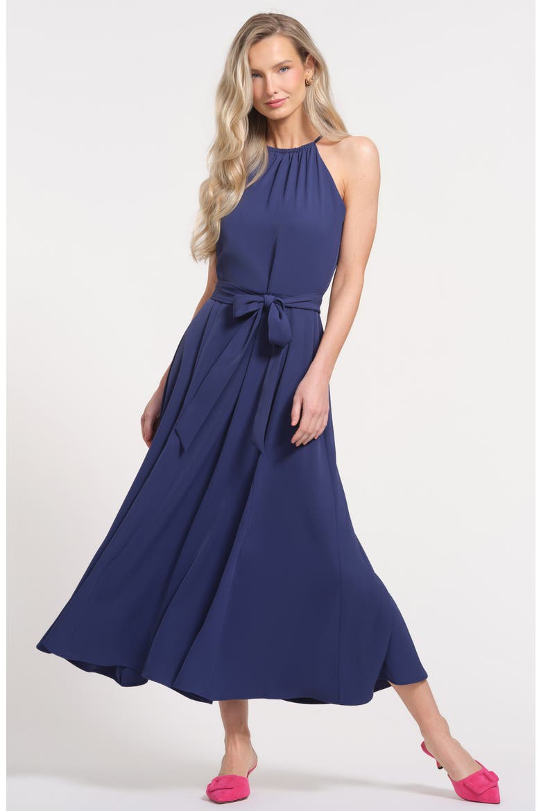 Sash Tie Dress, Alternate, color, NAVY