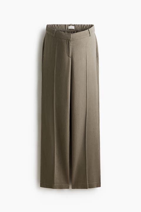 Mama Linen-blend Tailored Trousers