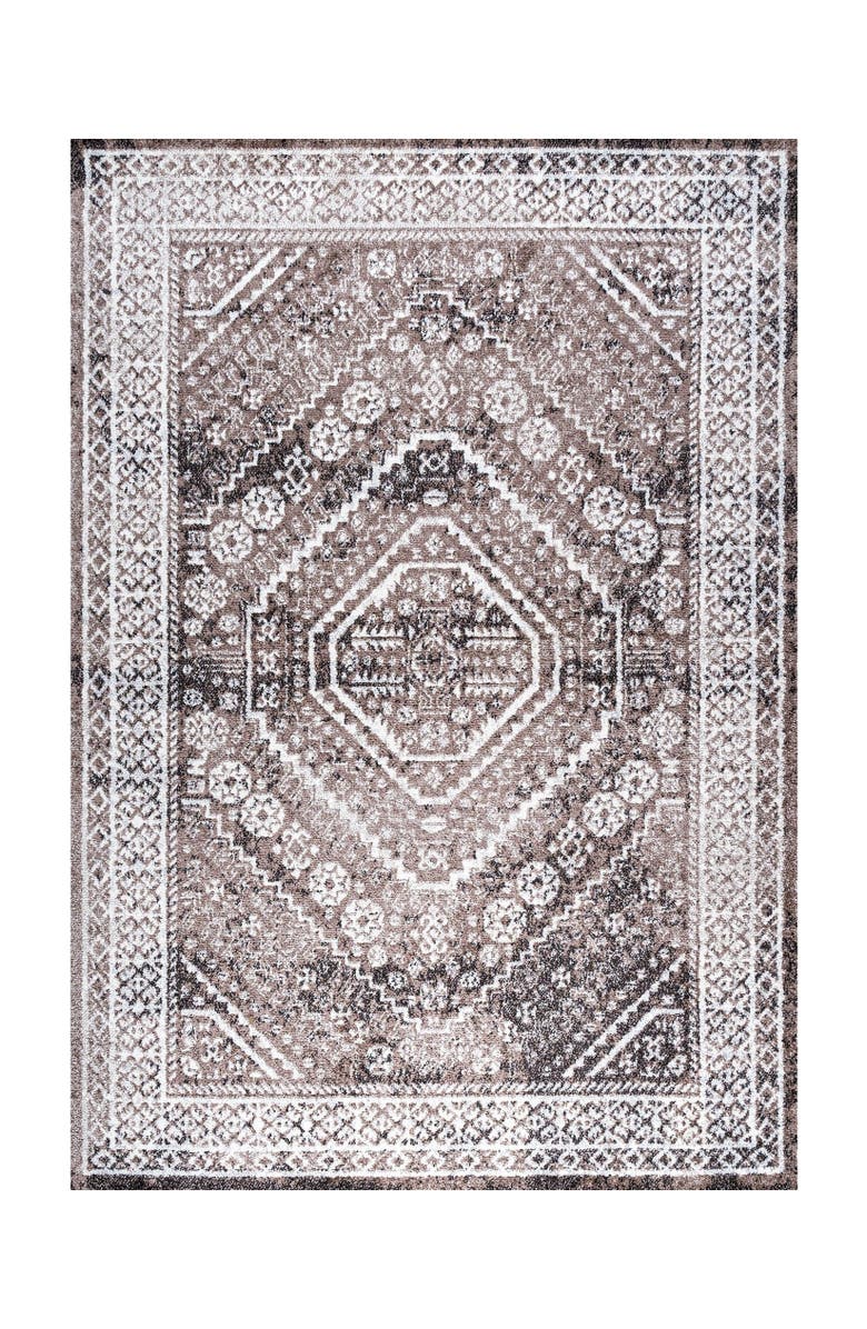 JONATHAN Y Boho Cottage Medallion Area Rug, Alternate, color, Brown/Ivory