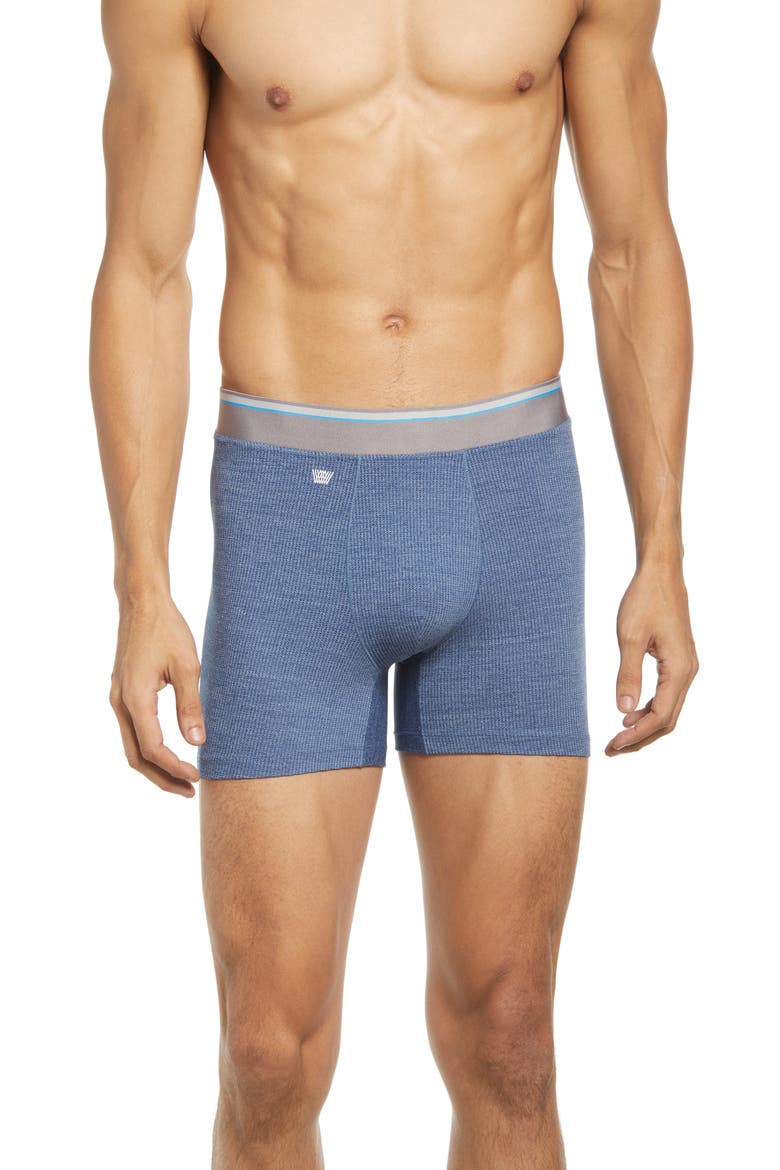 AIRKNITx Performance Boxer Briefs, Main, color, INDIGO HEATHER