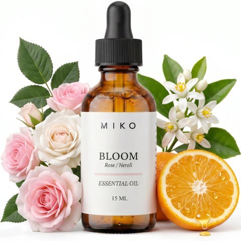 Miko Bloom Essential Oil with Rose & Neroli 100% Organic 15ml