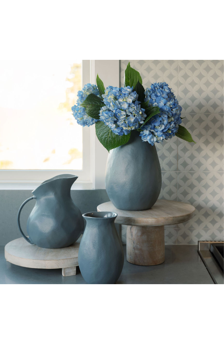 CG Hunter 8.5" Warm Grey Aluminum Vase with Handle, Alternate, color, Warm Grey