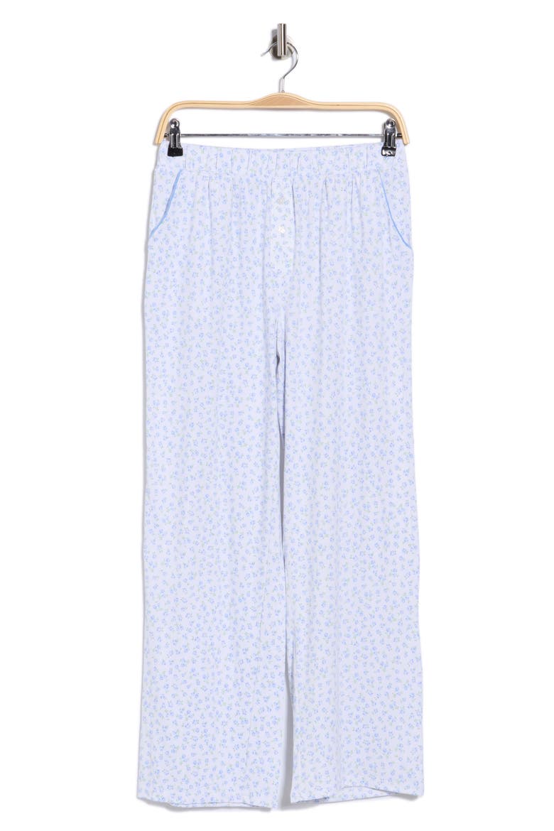 Pajama Pants, Alternate, color, FELECIA FLOWERS WHITE