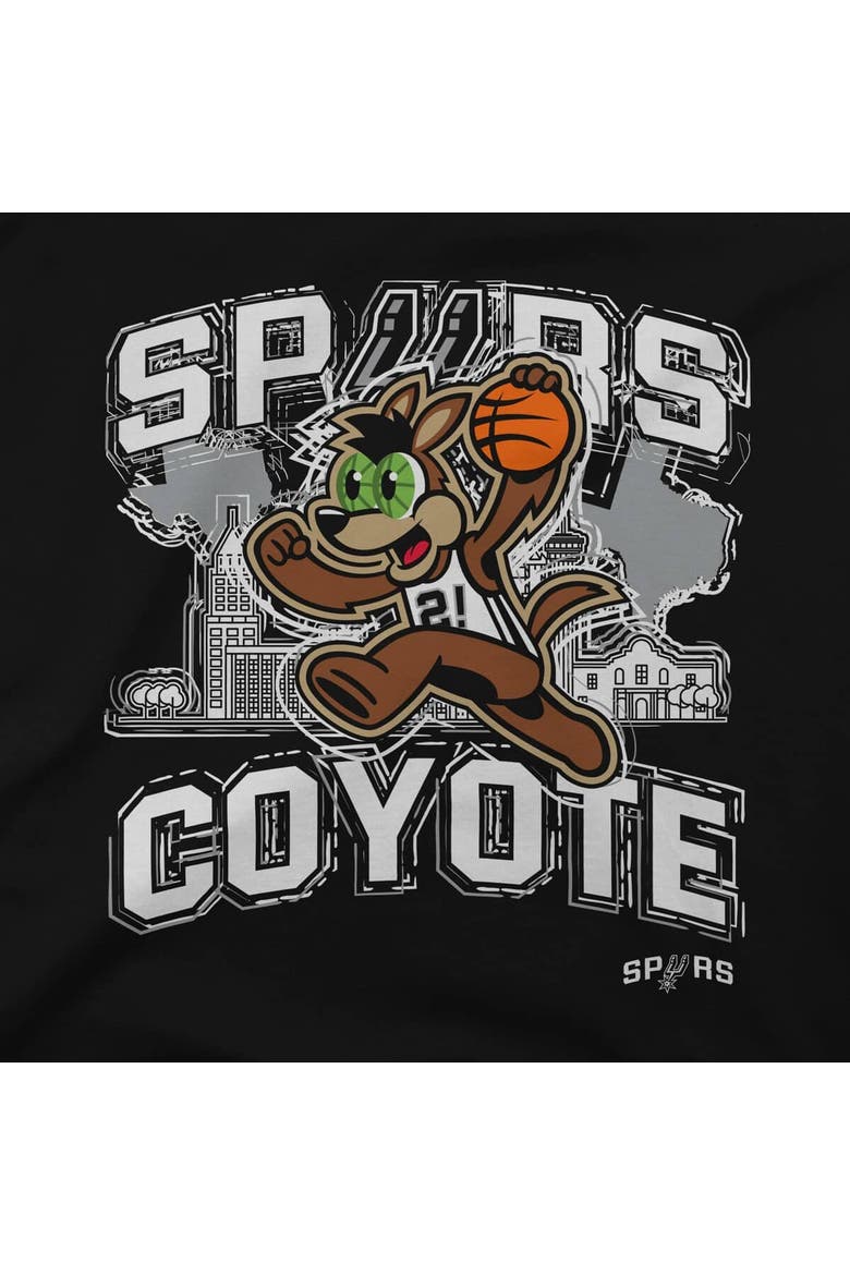 Youth Stadium Essentials  Black San Antonio Spurs Mascot City Elementized T-Shirt, Alternate, color, Black