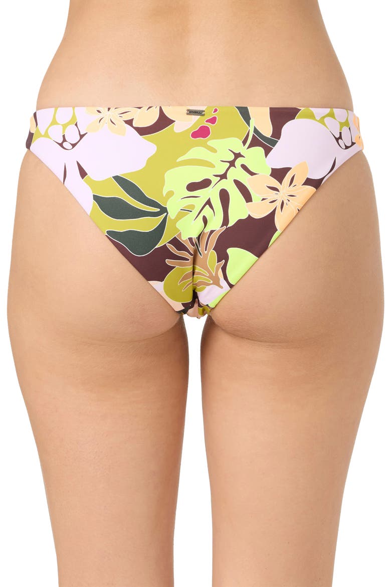 Leah Tropical Geo Rockley Bikini Bottoms, Alternate, color, YELLOW MULTI COLORED