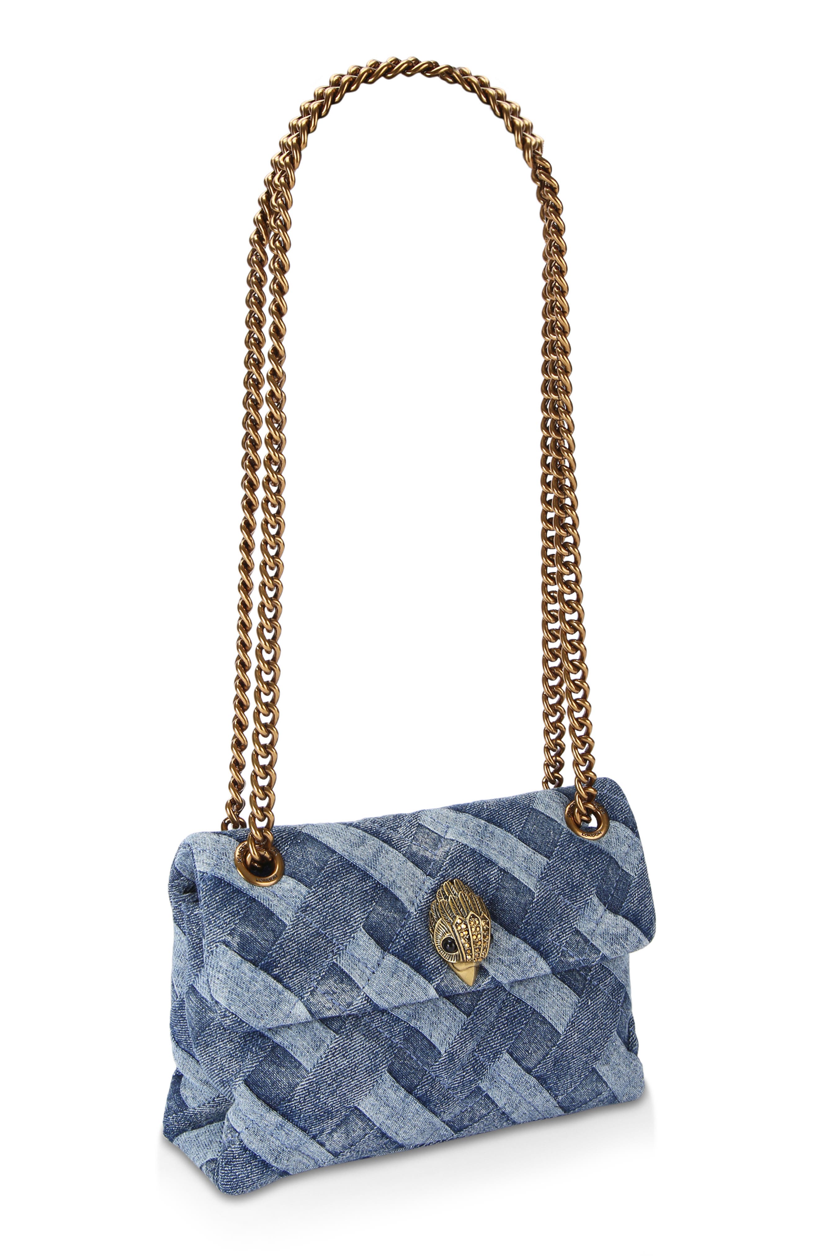 Женские сумки Kurt Geiger London Mini Kensington Denim Crossbody Bag — фото 7