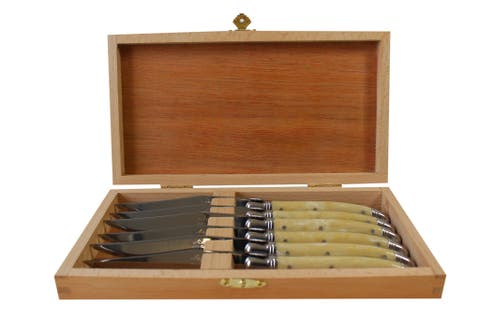 6 Piece Steak Knife Set, in Wood Presentation Box