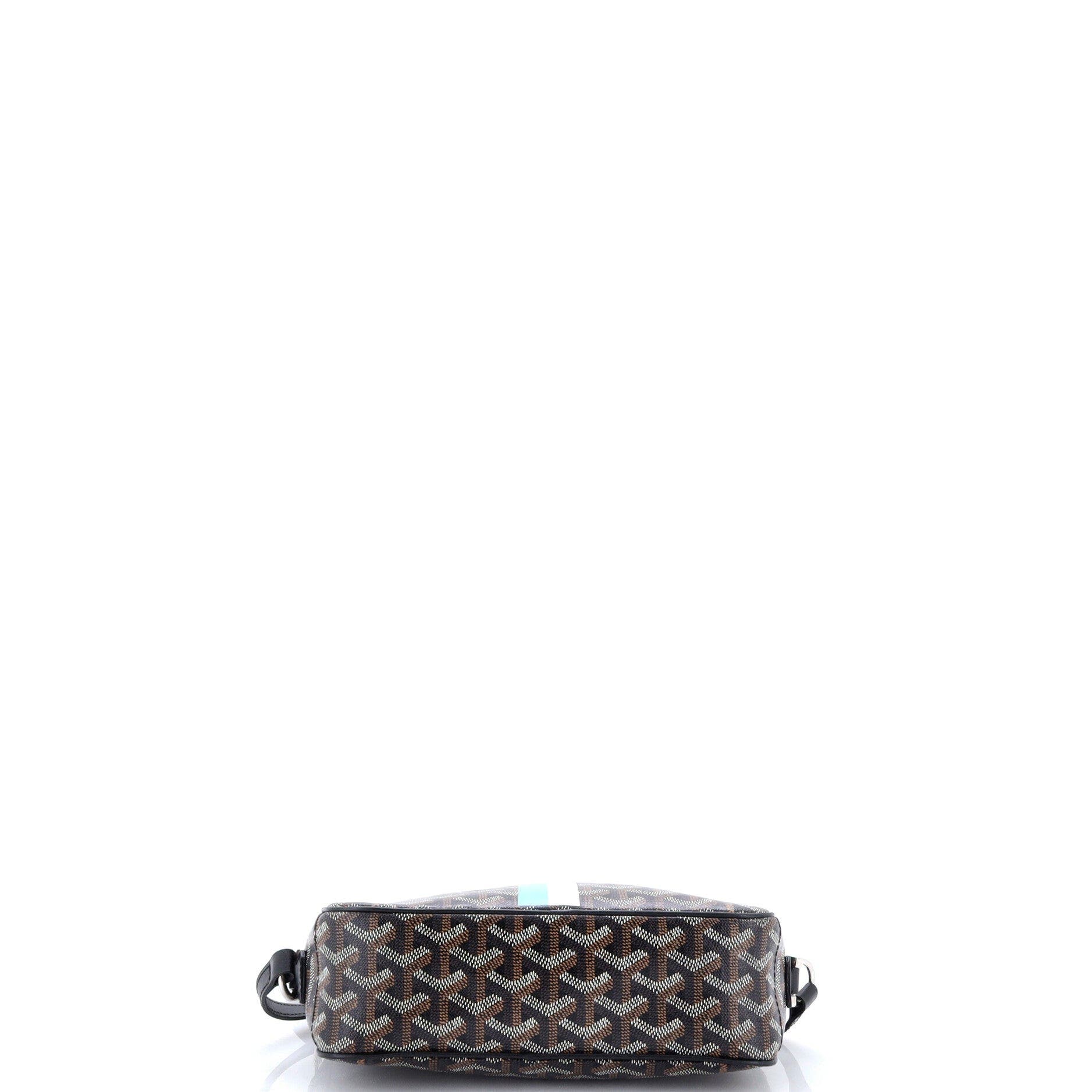 Cap Vert Bag Printed Coated Canvas, Alternate, color, Black