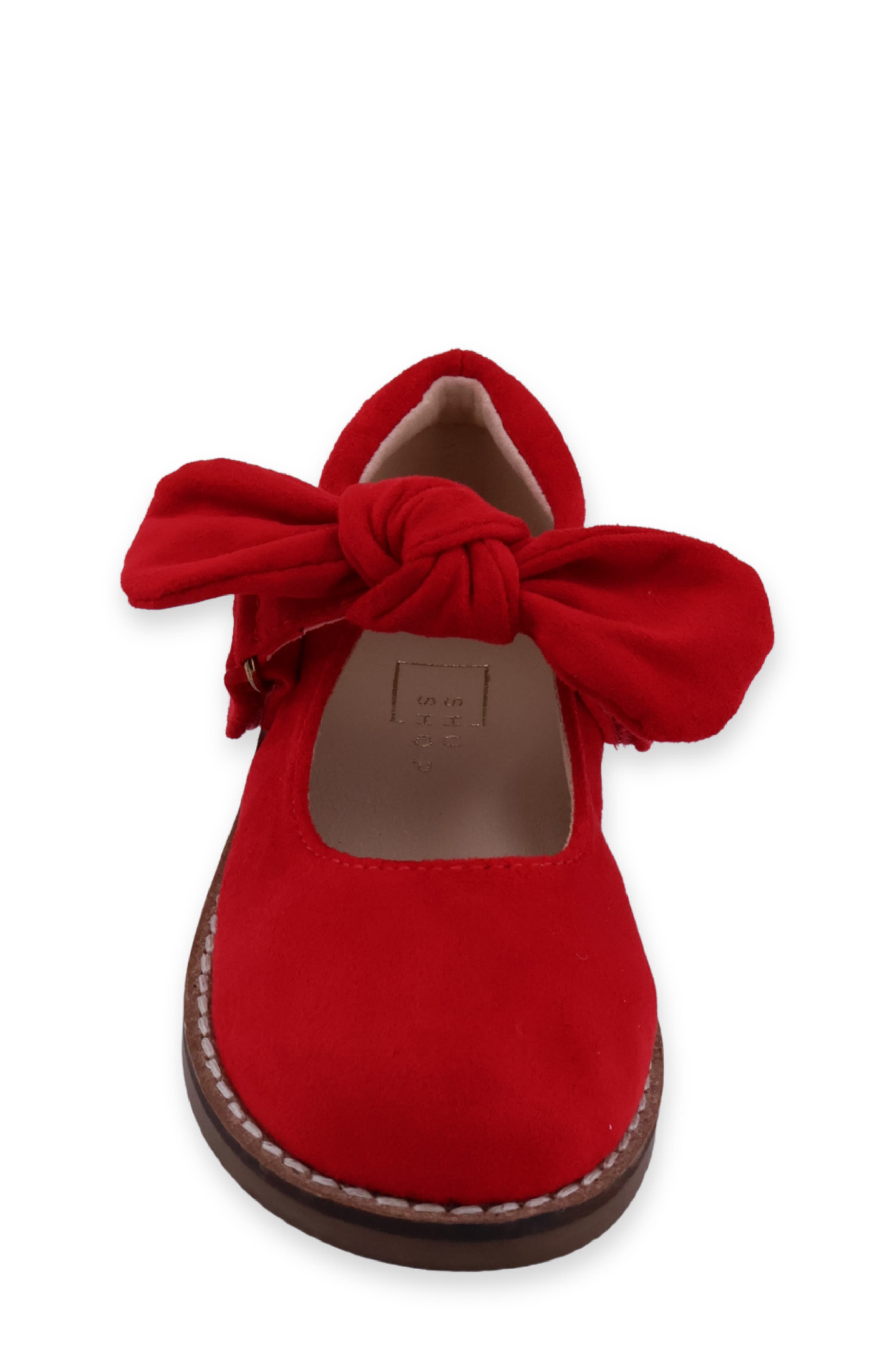 SHUSHOP Kids' Allegra Mini Faux Suede Mary Jane Flat | Nordstrom