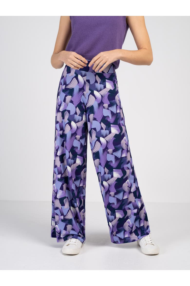 Geo Printed Palazzo Trousers, Main, color, Summer Geo