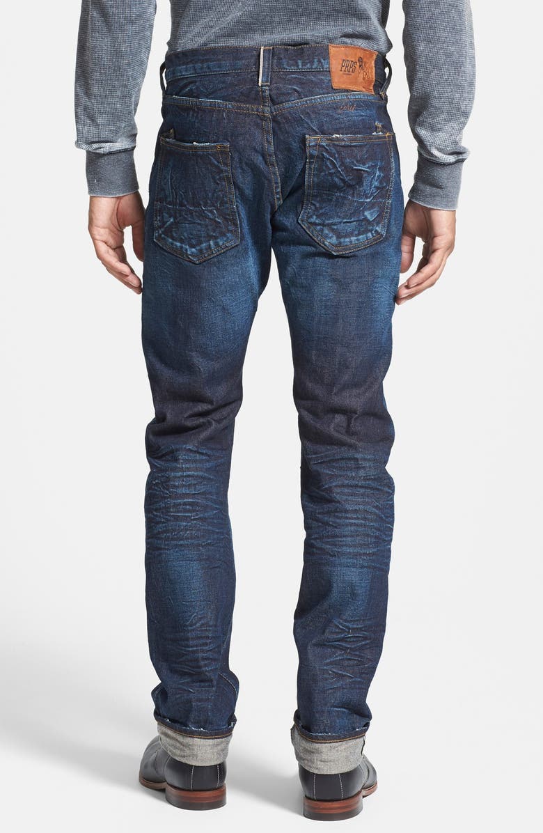 PRPS 'Demon' Slim Straight Leg Selvedge Jeans, Alternate, color, 