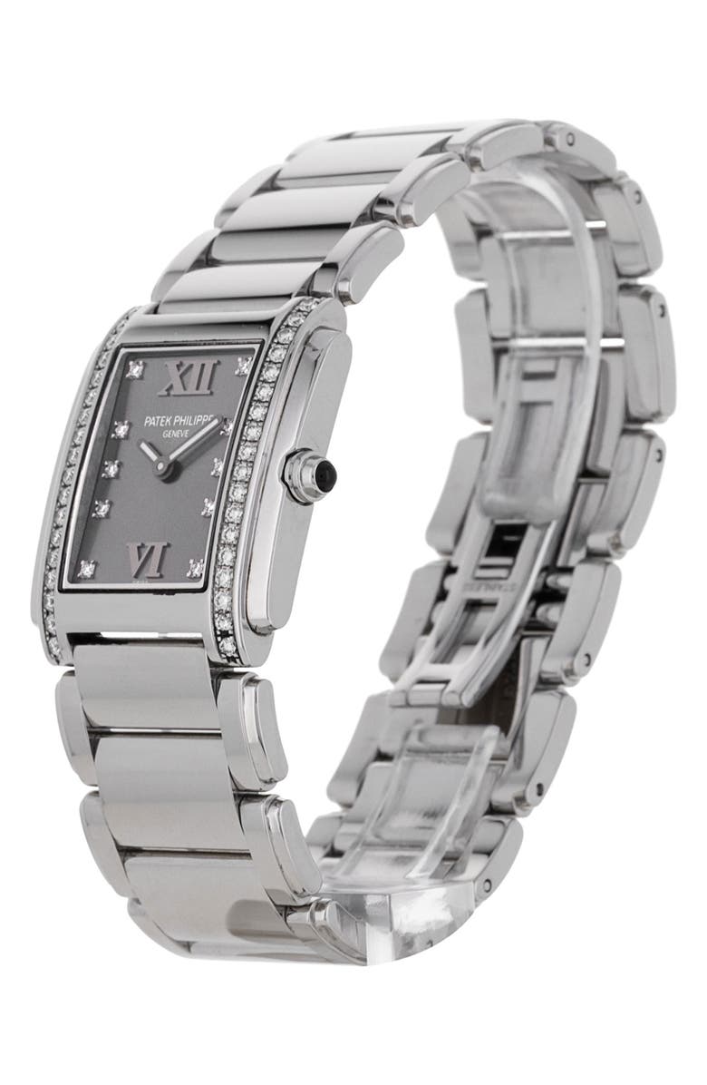 Watchfinder & Co. Patek Philippe Preowned 2013 Twenty-4 Diamond Bracelet Watch, 25mm, Alternate, color, 