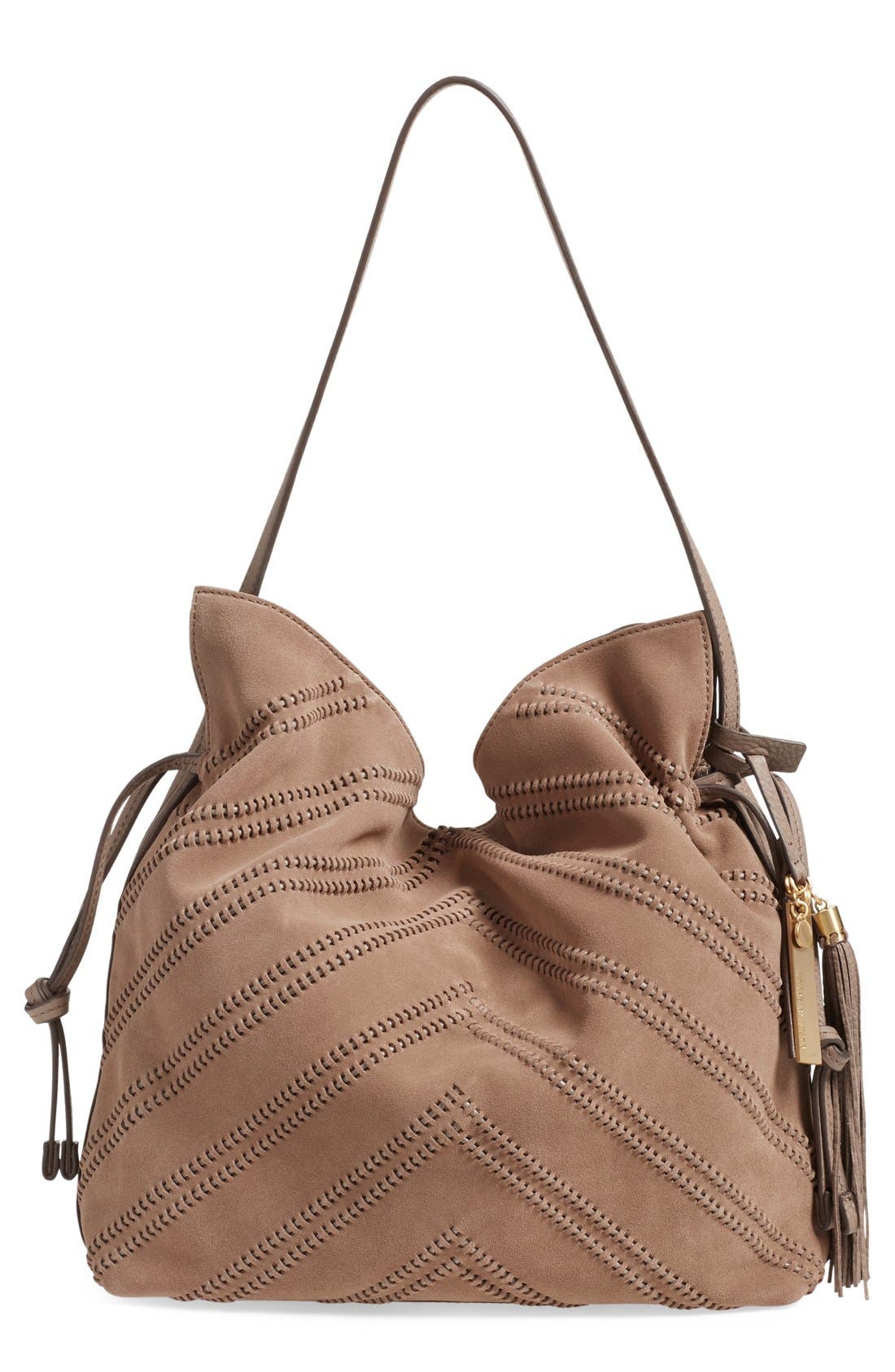 Vince Camuto 'Nella' Leather Hobo Bag, Main, color, 