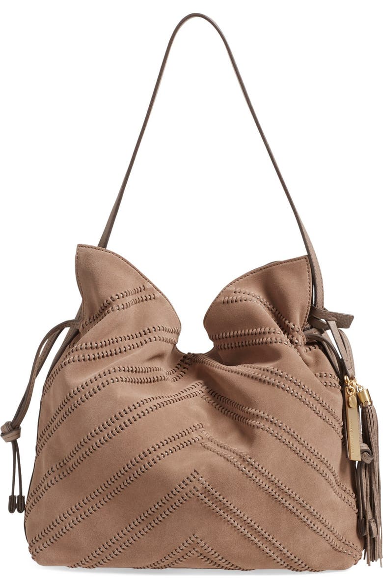 Vince Camuto 'Nella' Leather Hobo Bag, Main, color,