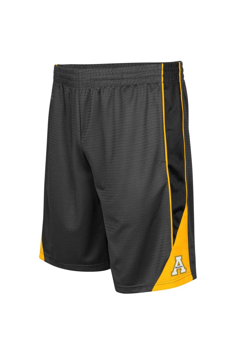 Men's Colosseum Charcoal Appalachian State Mountaineers Turnover Shorts, Main, color, Charcoal