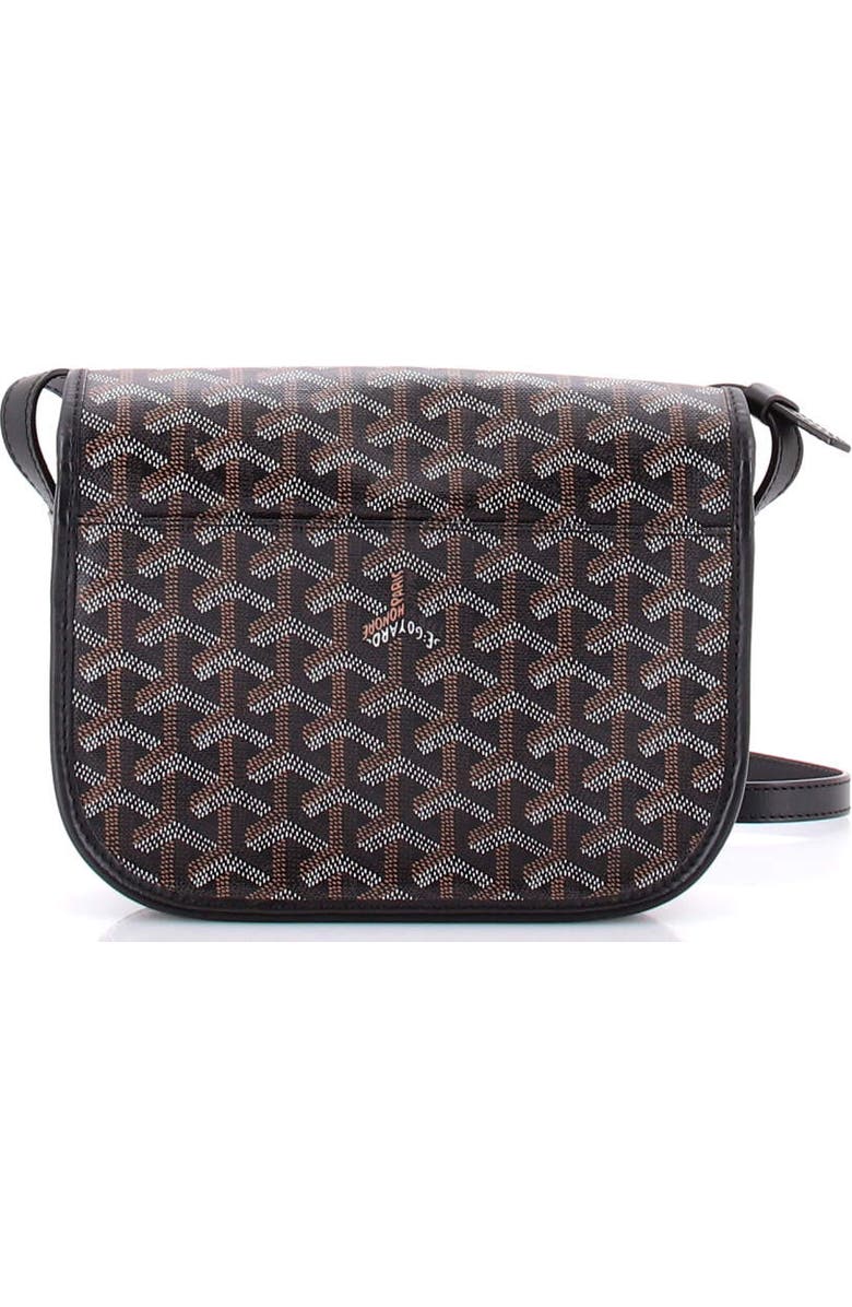 Pre-Owned Goyard Belvedere Messenger Bag Coated Canvas PM, Alternate, color, Black