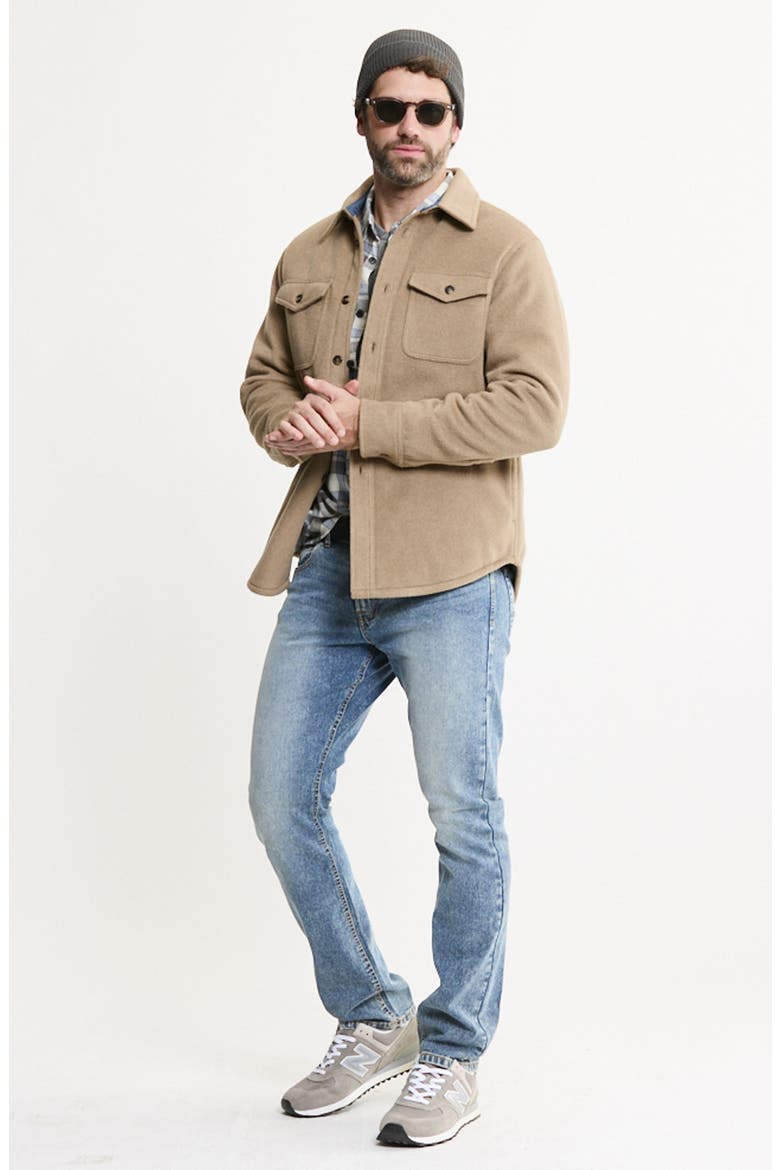 Luxe Soft Blend Quilt Lined Overshirt, Alternate, color, TAN